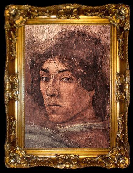 framed  LIPPI, Filippino Adoration of the Child (detail) ga, ta009-2
